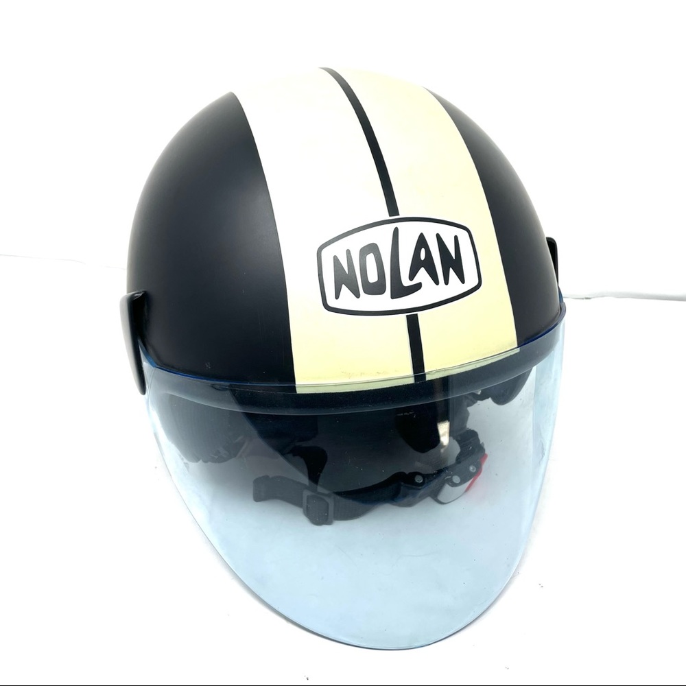 NOLAN N30 Flashback Flat Black Helmet, made in Italy